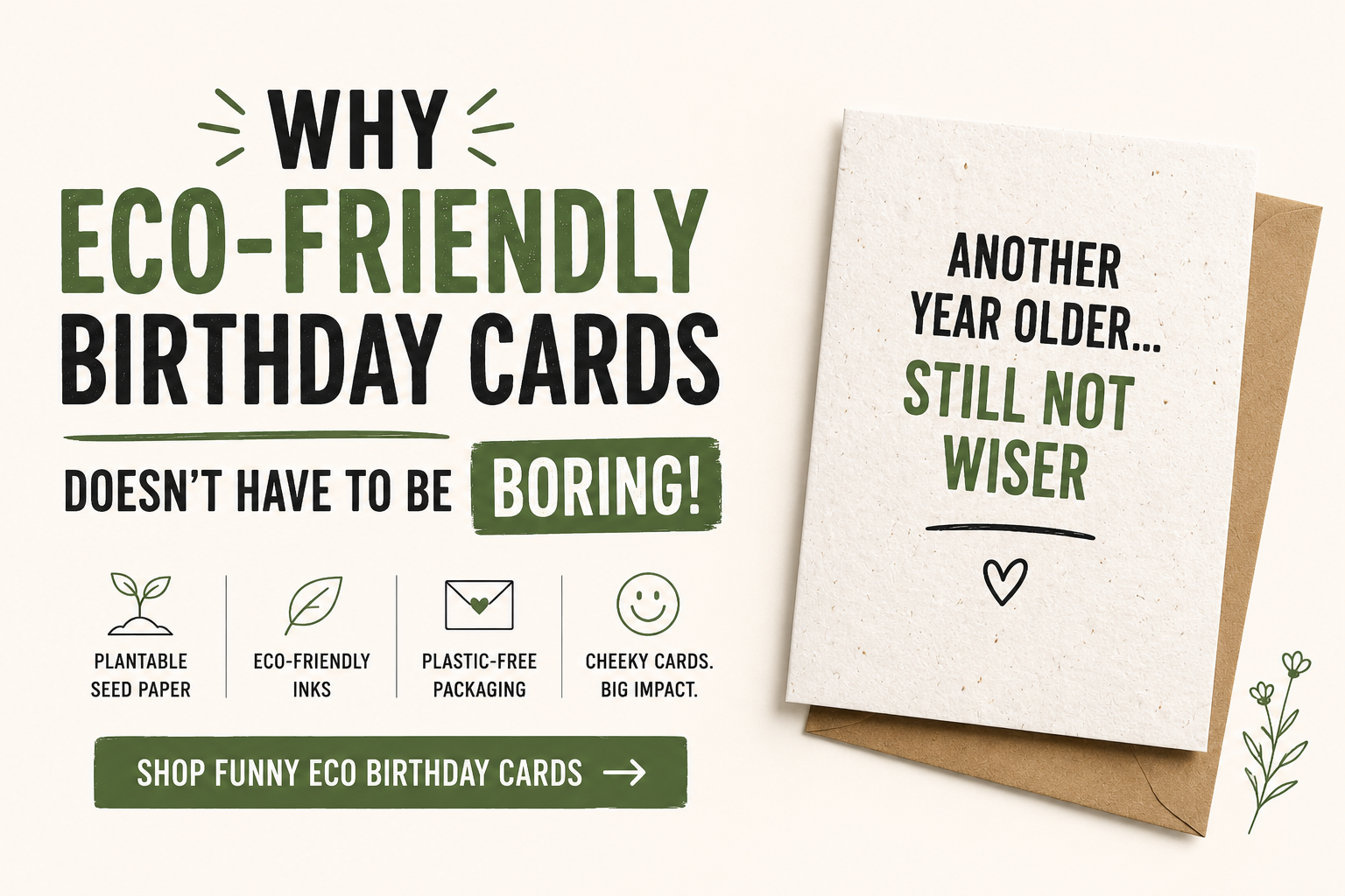 Why Eco-Friendly Birthday Cards Doesn’t Have to Be Boring?