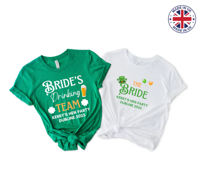 Irish Theme Hen Do Party T Shirts