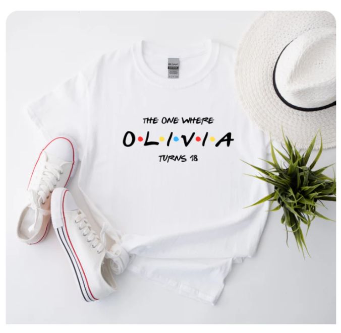 Personalised Friends Birthday Shirt