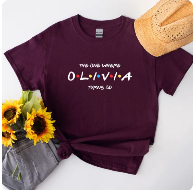 Personalised Friends Birthday Shirt